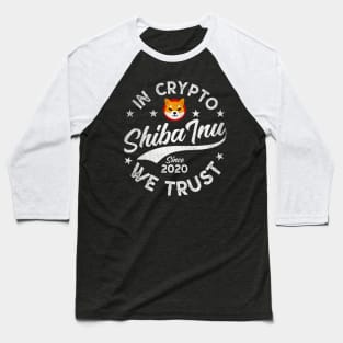 In Crypto We Trust Shiba Inu Coin Crypto Hodl Hodler Men Kids Cryptocurrency Lovers Baseball T-Shirt